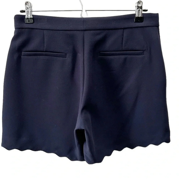 Banana Republic Shorts Scalloped Hem Navy Blue Size 0 - Picture 4 of 16